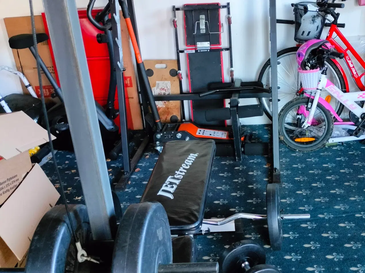 Billede 2 - Home gym, vægte, squat rack, træning udstyr 