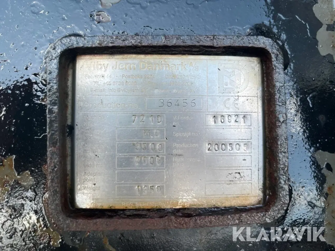 Billede 5 - Planeringsskovl Viby Jern 721D
