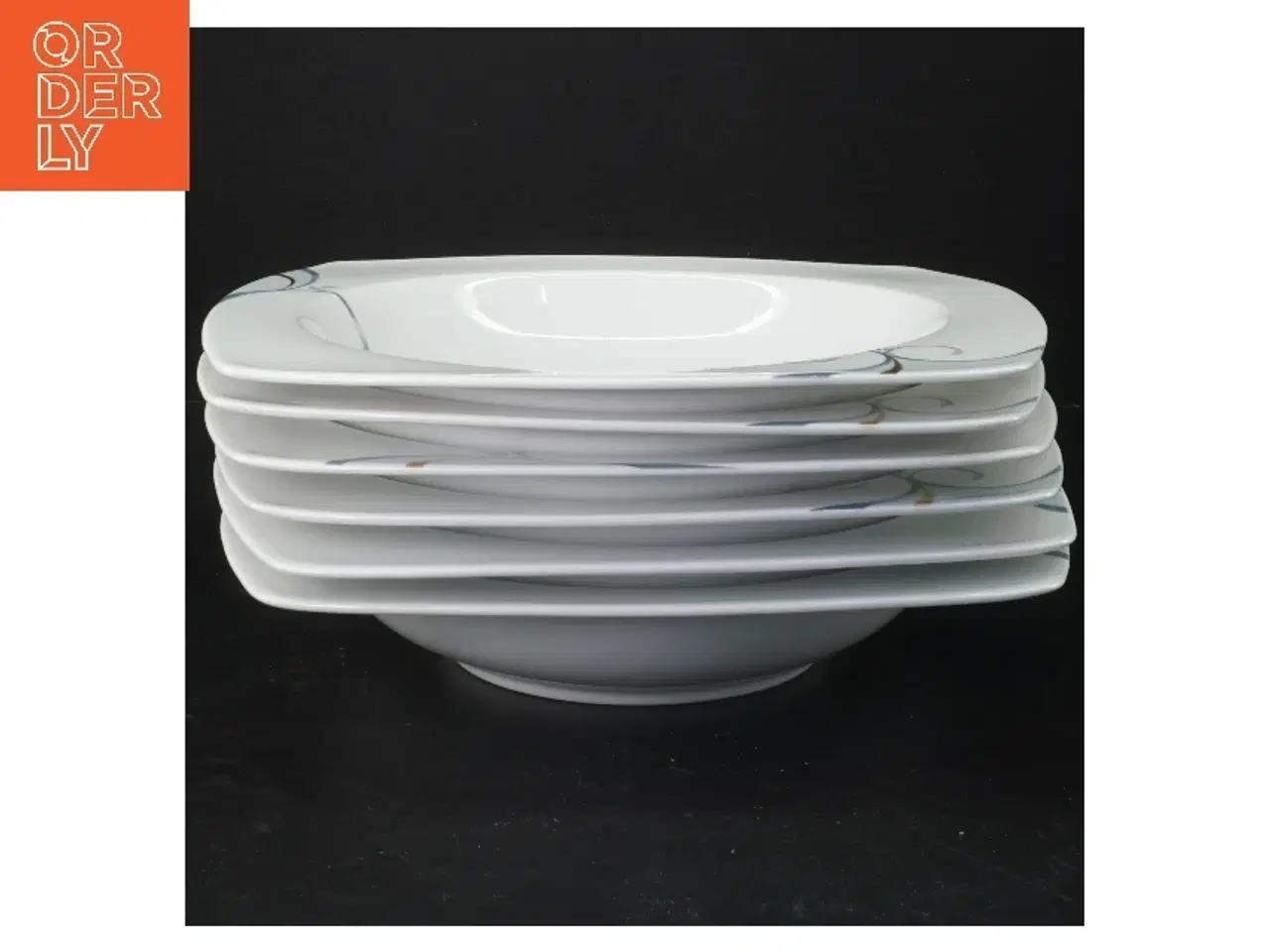 Billede 1 - 6 tallerkner fra Fyrklveren Victoria (str. 6 stk 24x24 cm)