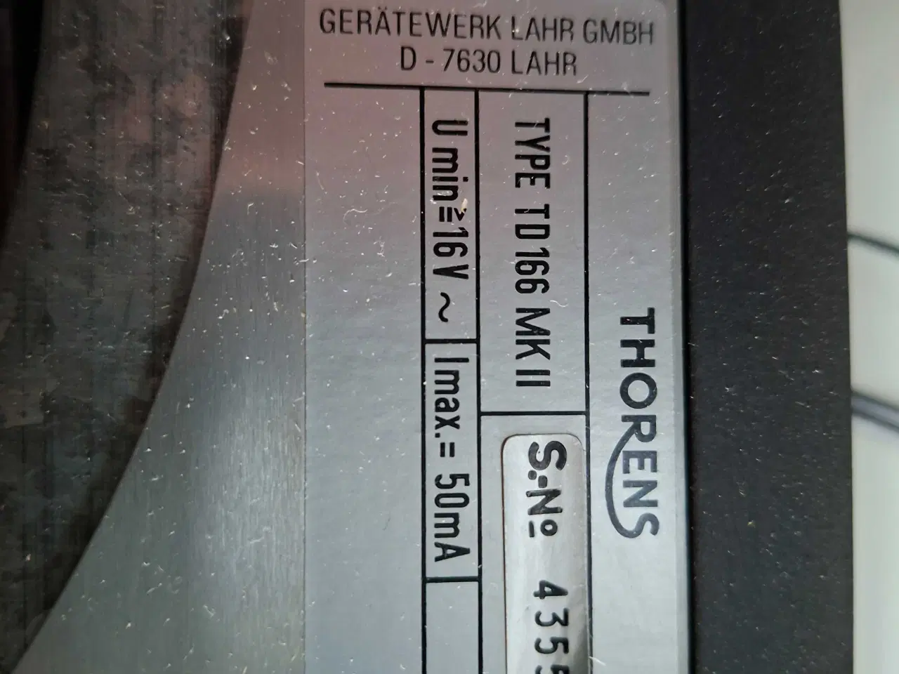 Billede 5 - Grammofon Thorens TD 166 Mk II