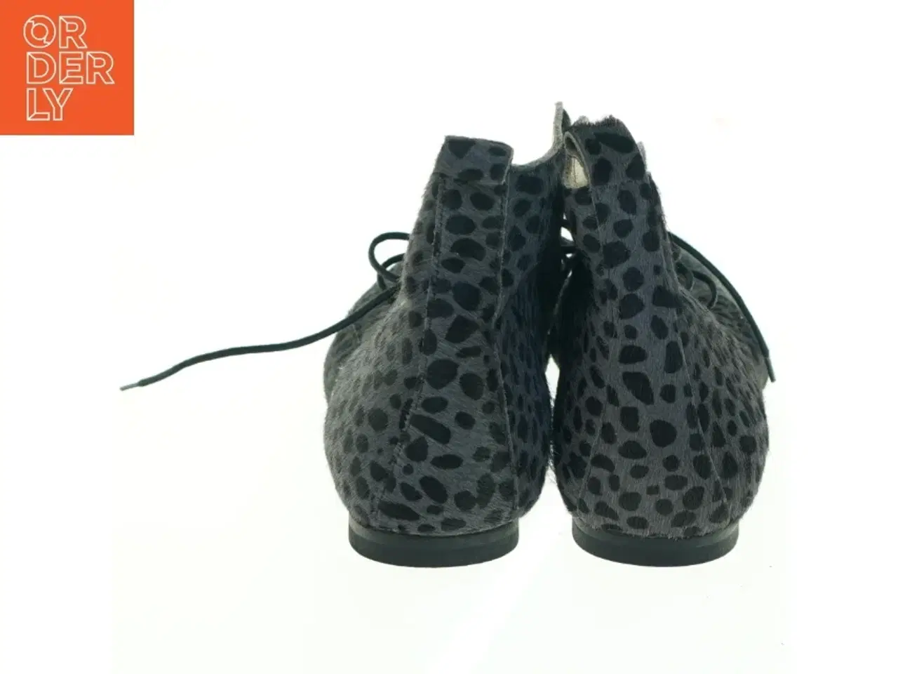 Billede 6 - Sorte ankelstøvler med leopardmønster fra Ivylee (str. 38)