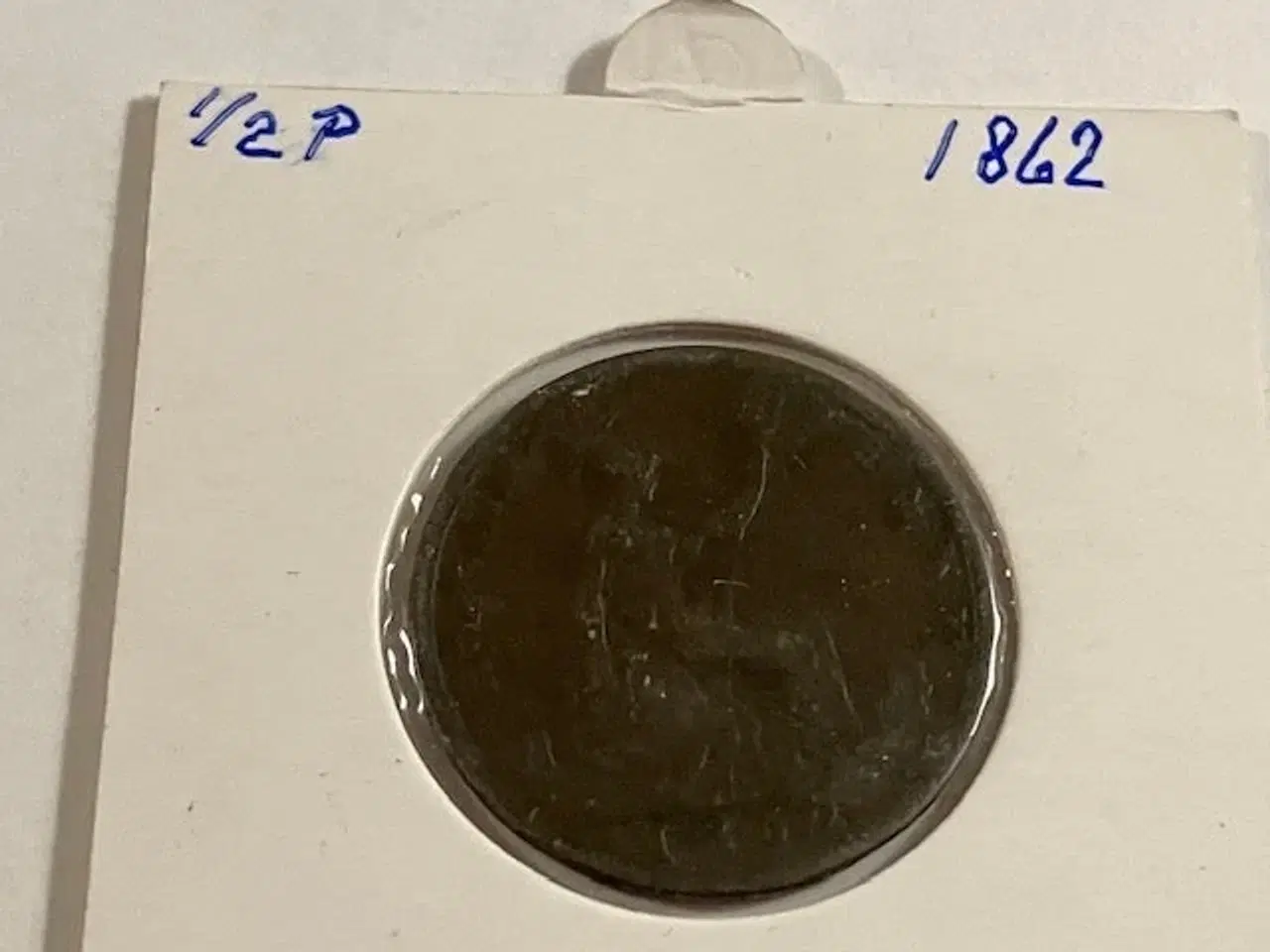 Billede 1 - Half Penny England 1862