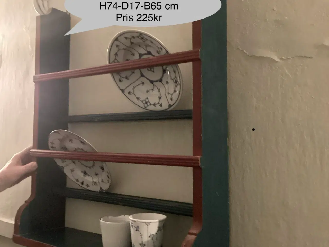 Billede 1 - Tallerkenrække almuestil retro