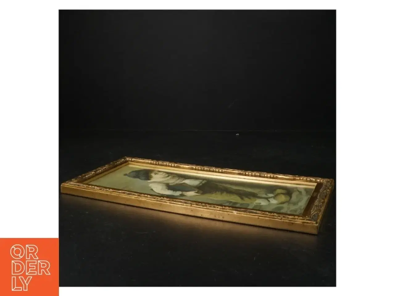 Billede 3 - Indrammet vintagebillede (str. 33 x 16 cm)