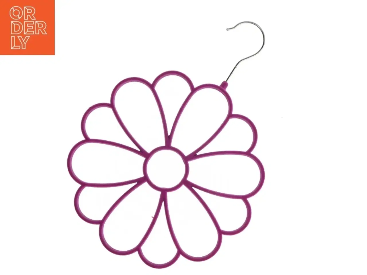 Billede 3 - Blomsterformet bøjle til tørklæder (str. Ø 26 cm)