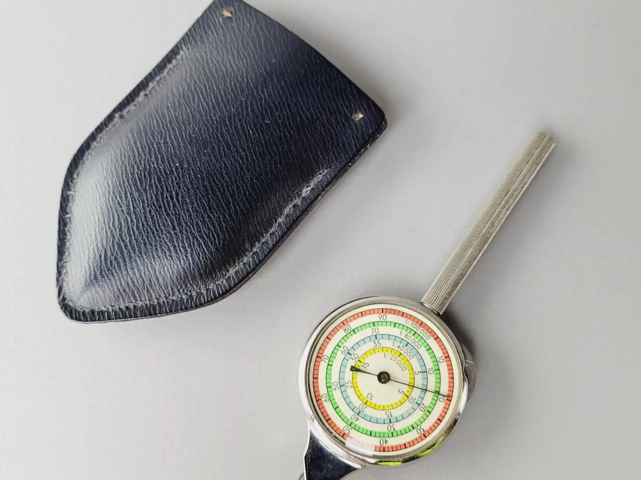 Billede 3 - ⭐️- 🗺️ Vintage Kortmåler / Curvimeter i Læderetui