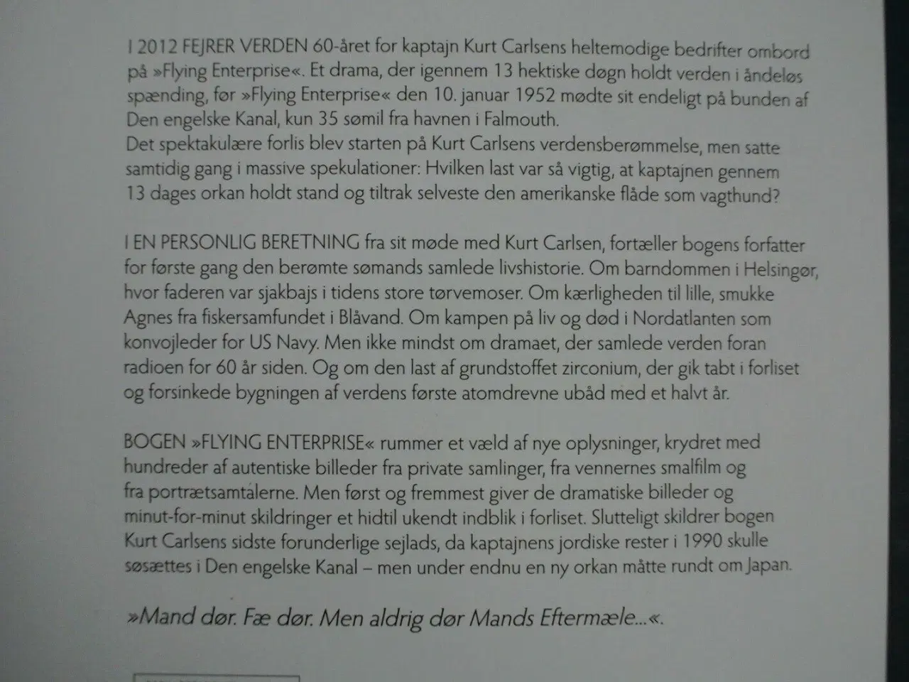 Billede 2 - flying enterprise og kurt carlsen -en livshistorie