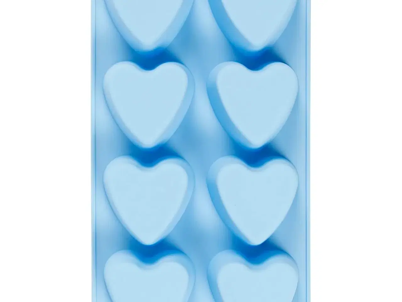 Billede 1 - Silikoneform, hjerter, H: 3,5 cm, L: 7 cm, B: 6 cm, 100 ml, 1 stk.