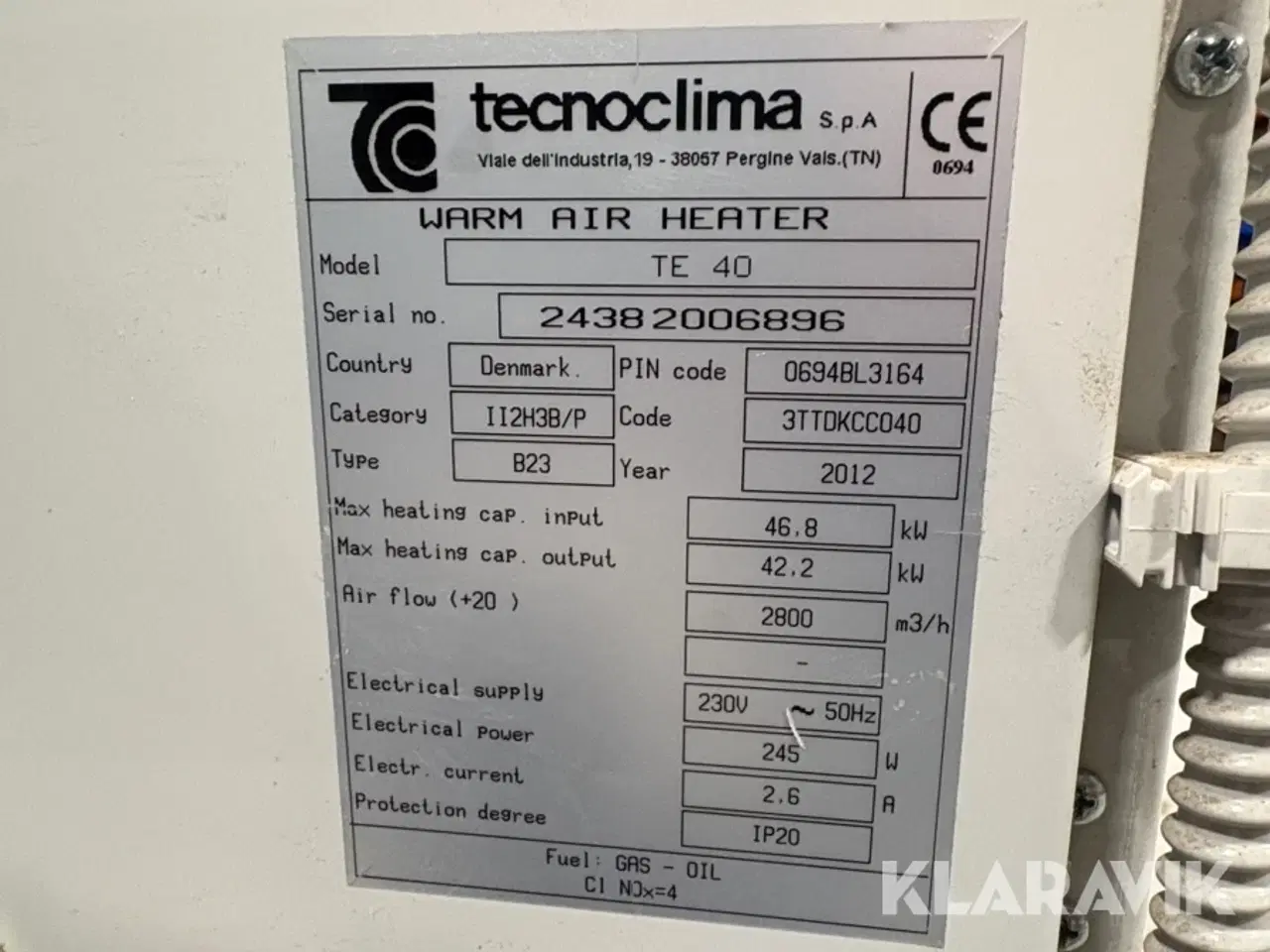 Billede 8 - Olie kaliofere Techoclima TE 40