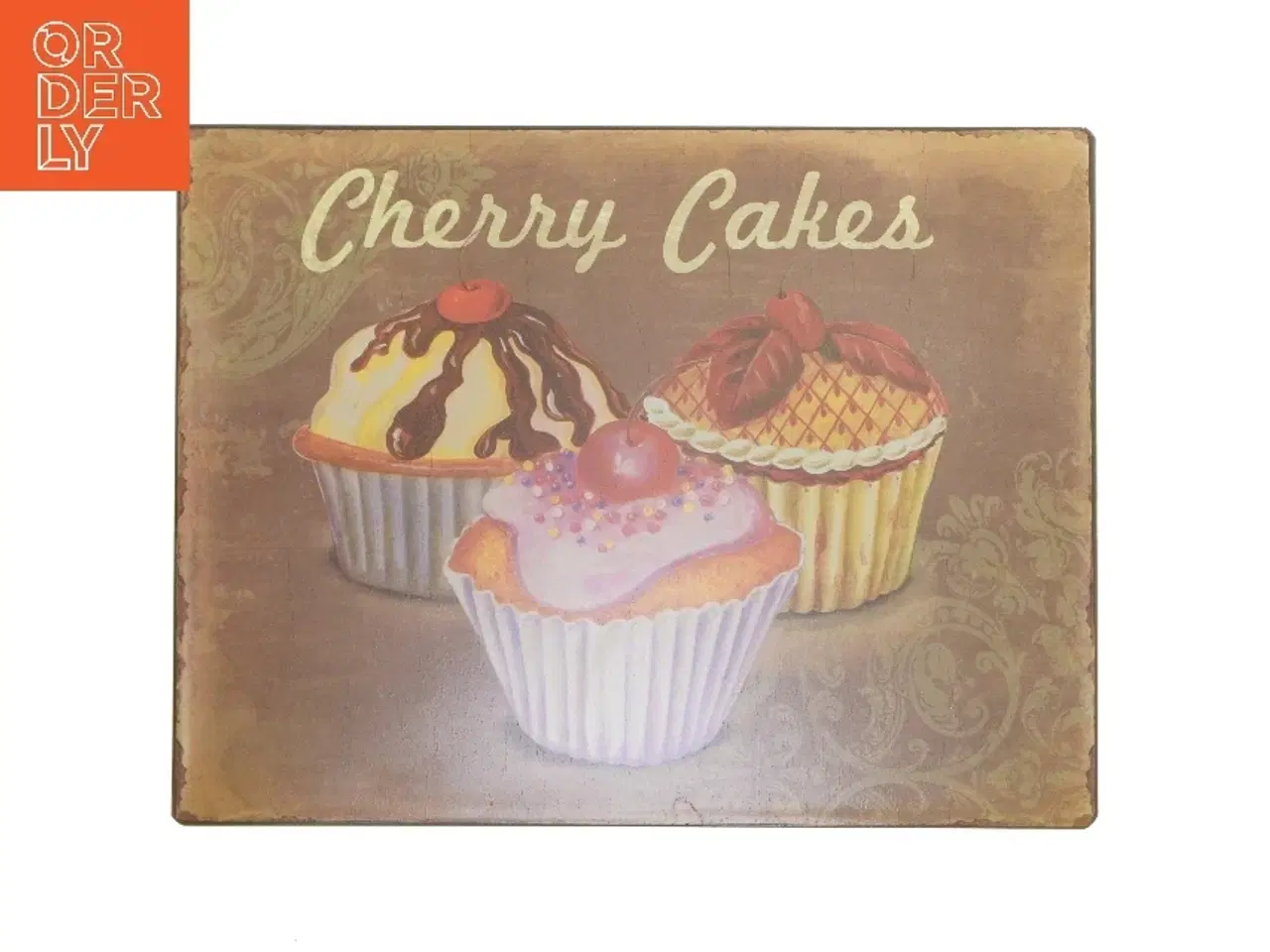 Billede 1 - Cherry Cakes vægdekoration (str. 35x26,5 cm)
