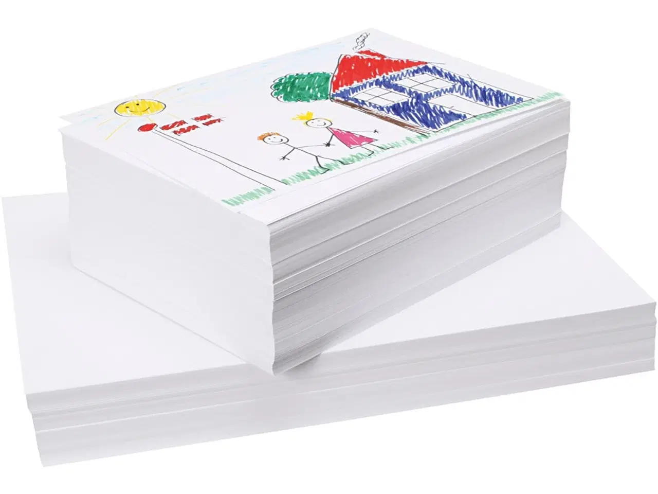 Billede 1 - Kvalitetstegnepapir, A3,A4, 130+160 g, hvid, 750ark/ 1 pk.