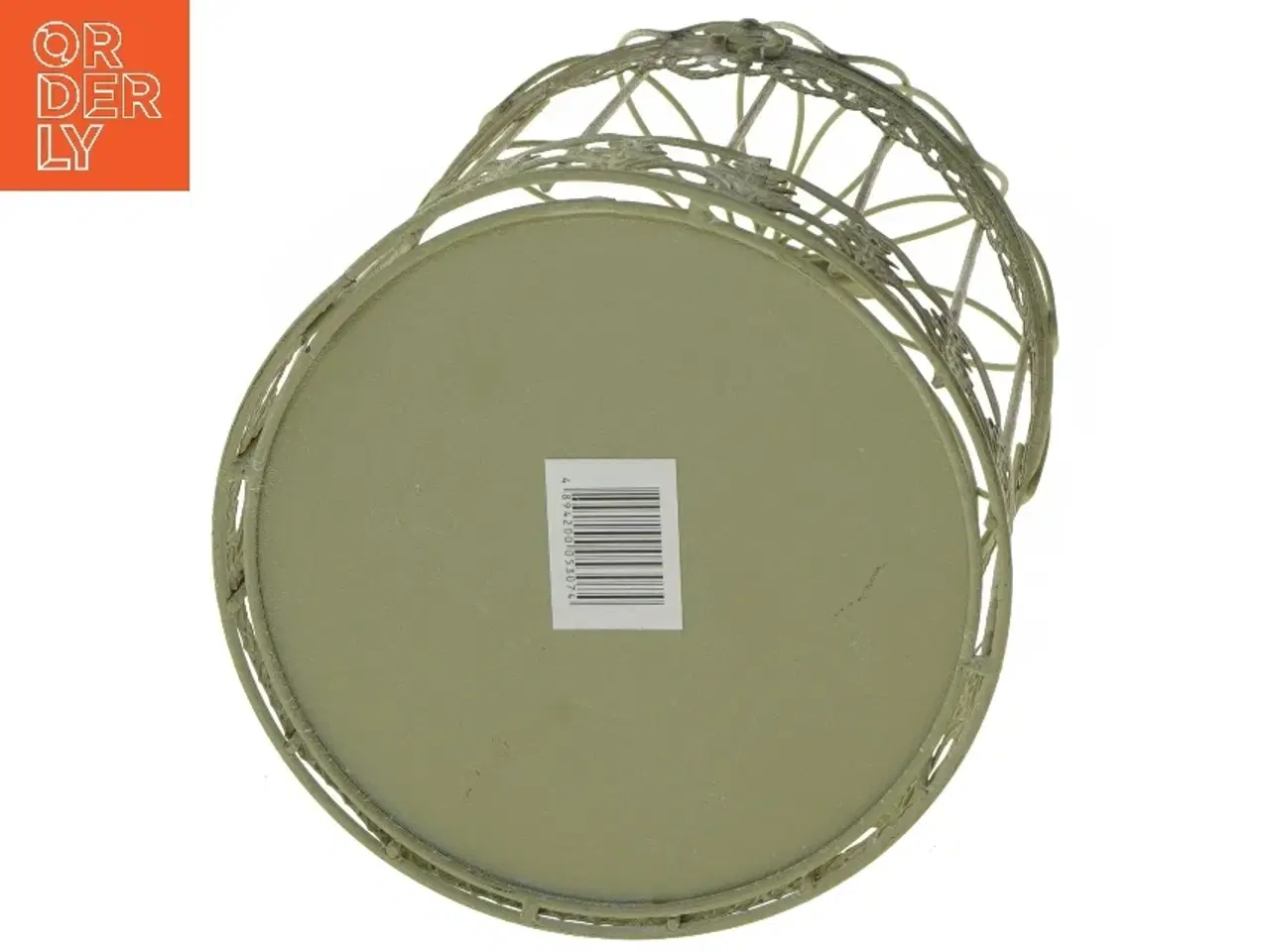 Billede 3 - Dekorativ fuglebur med fugl (str. 28x18 cm)