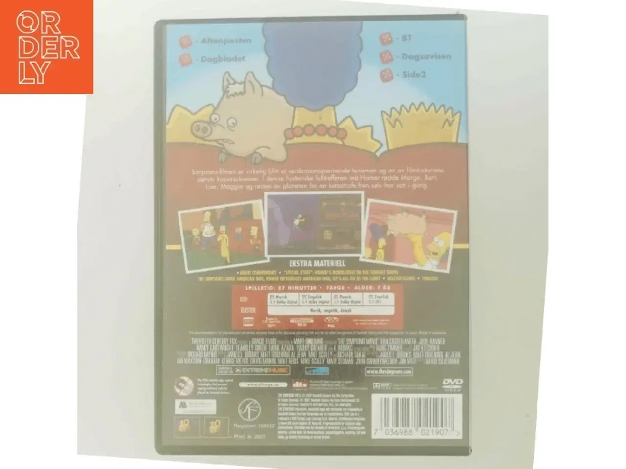 Billede 3 - The Simpsons Movie med Dan Castellaneta (DVD)
