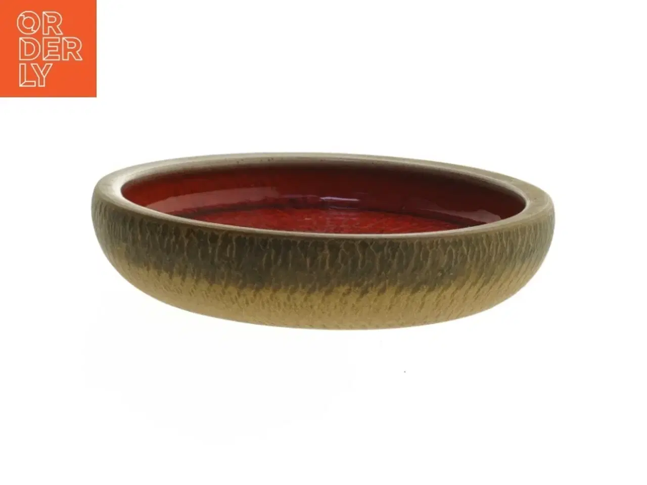 Billede 2 - Keramikskål med rød glasur fra Nymlle (str. Ø. 18 cm)