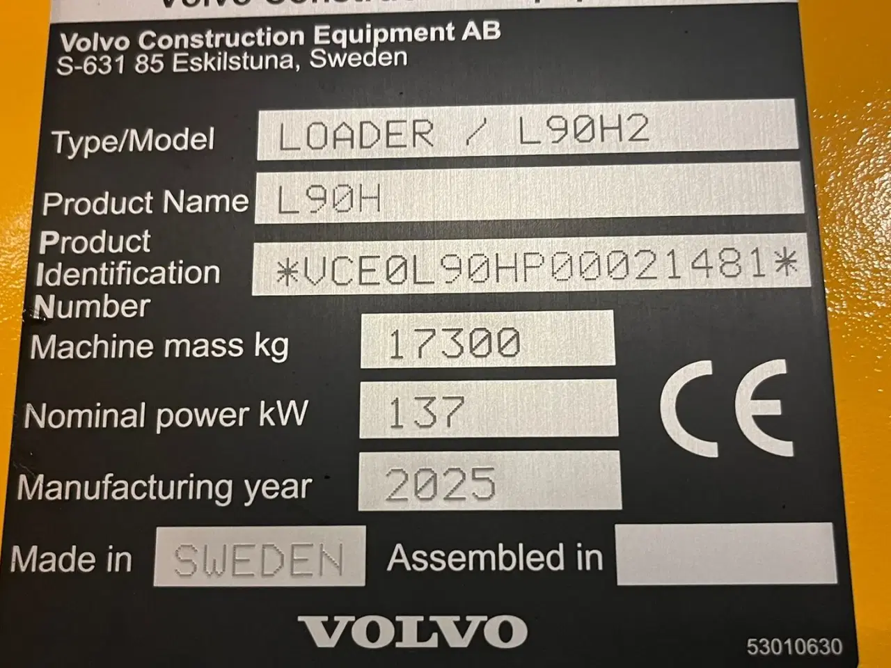Billede 2 - Volvo L 90 H  H2 AGRICULTURE DK-maskine, Co-Pilot, LANG-BOM & med brede 750/65R26 hjul