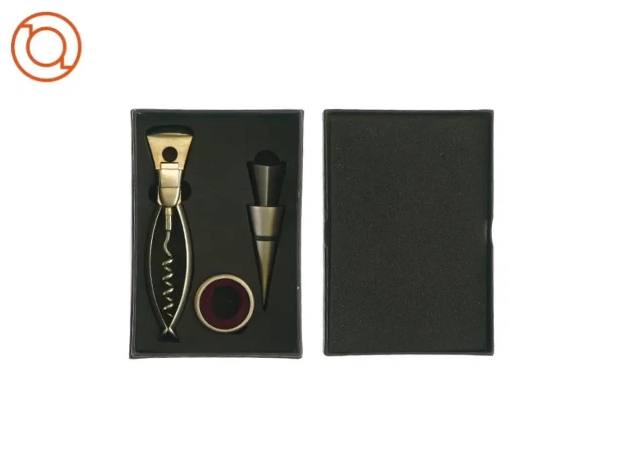 Billede 1 - Vinoptrækker sæt med vinoptrækker, prop og ring i æske