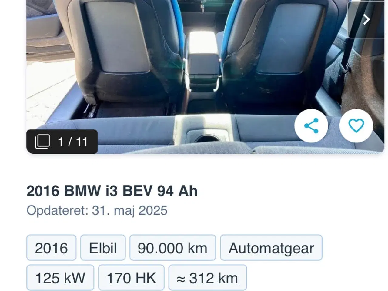 Billede 9 - BMW i3 94Ah 33,2 kWh 