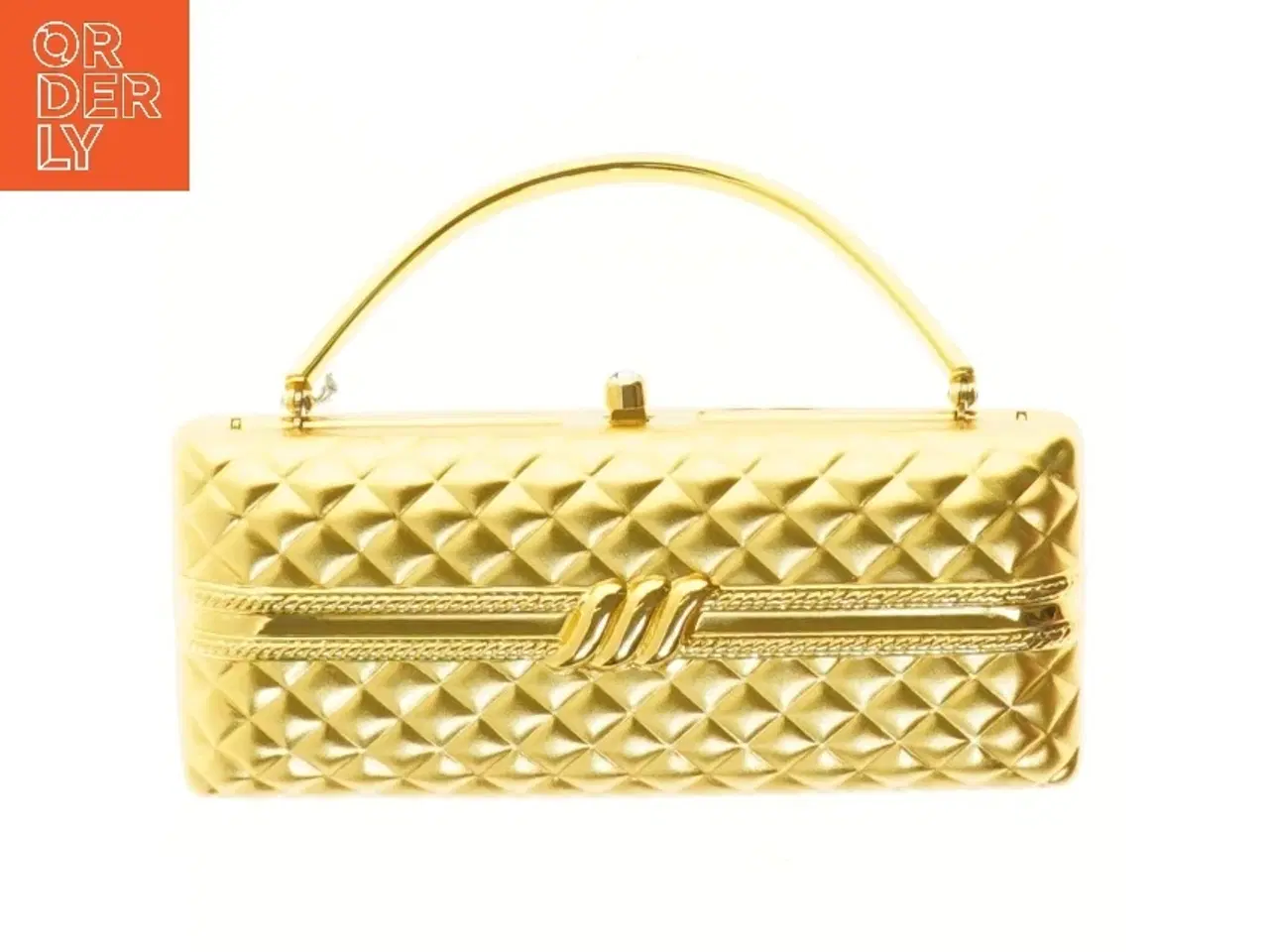 Billede 3 - Guld håndtaske (str. 19x8 cm)