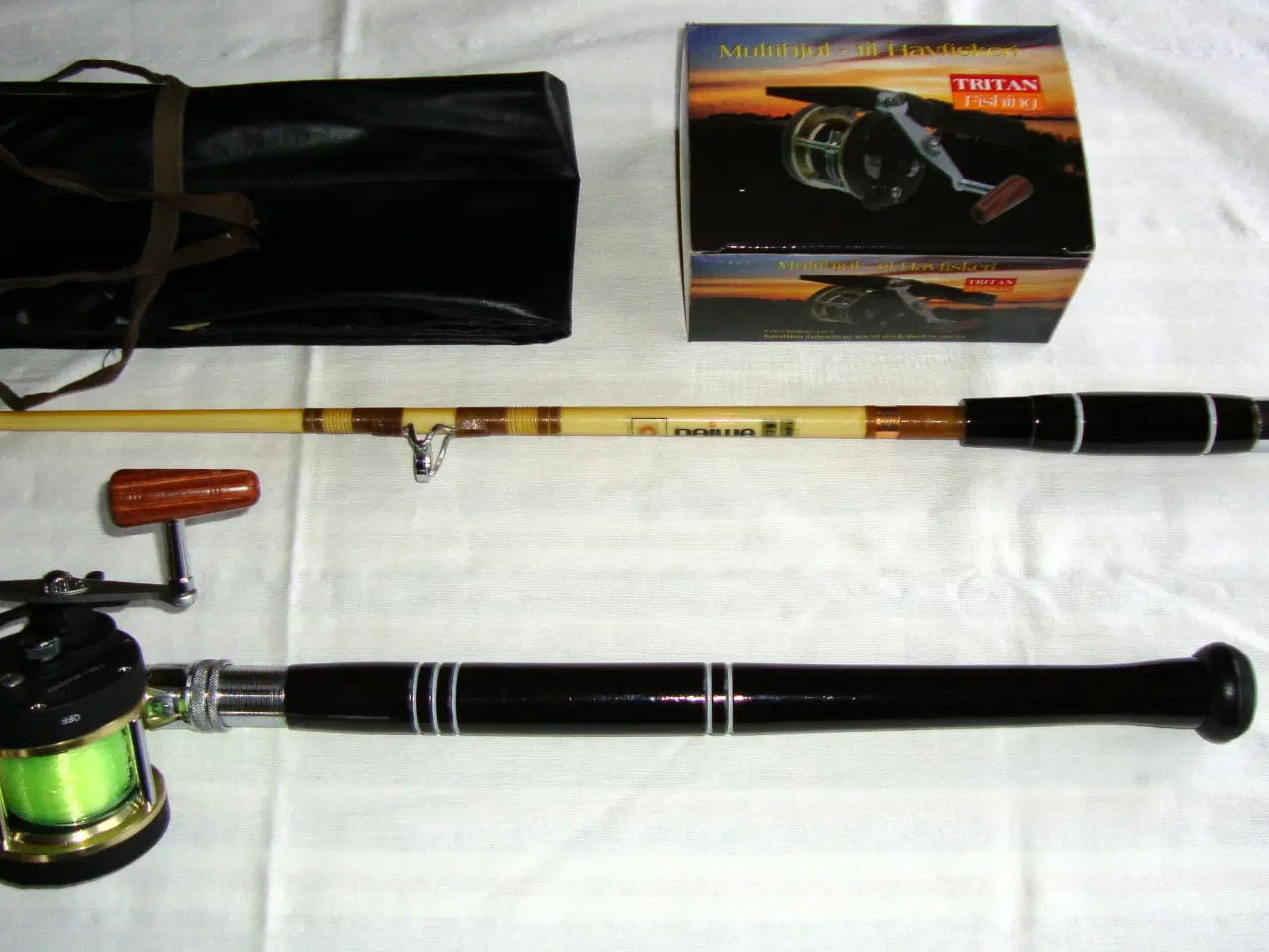 Billede 1 - Havstang Daiwa med Tritan Multihjul og grej
