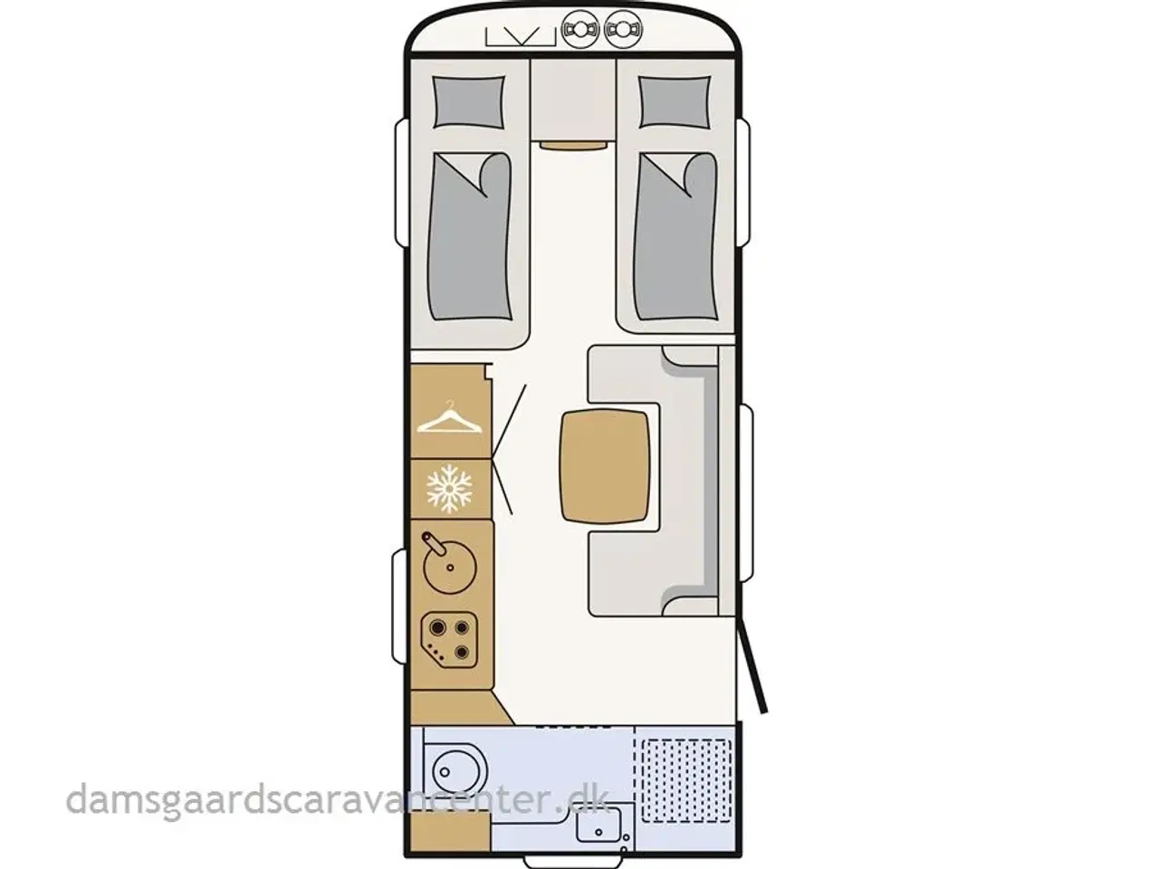 Billede 7 - 2022 - Dethleffs Nomad 520 ELT   Enkeltsenge-Lamel-Combi6E-Mover-Solsejl