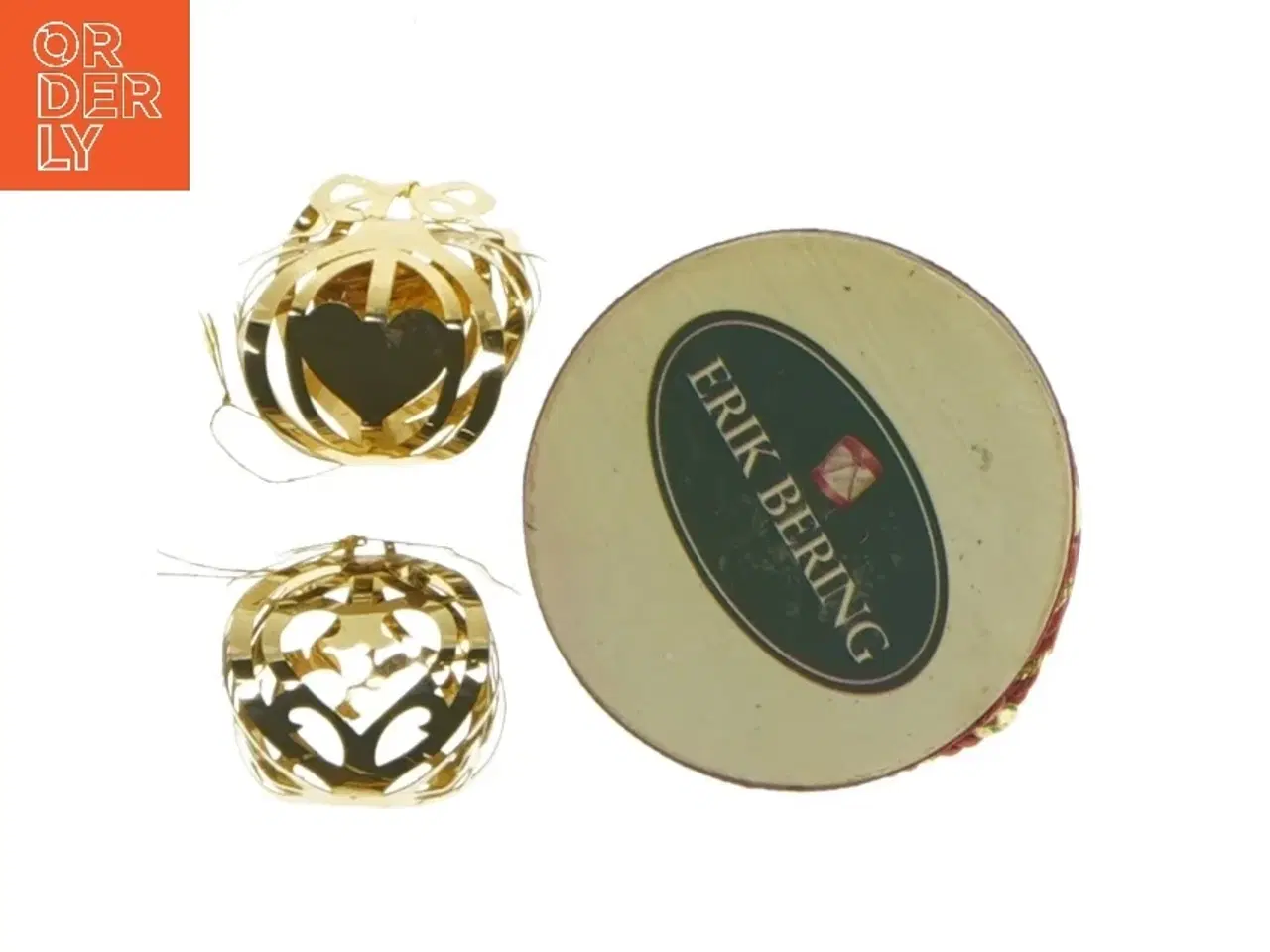 Billede 1 - 2 ting fra georg jensen i æske og en lysestage fra erik bering(str. 6 cm)