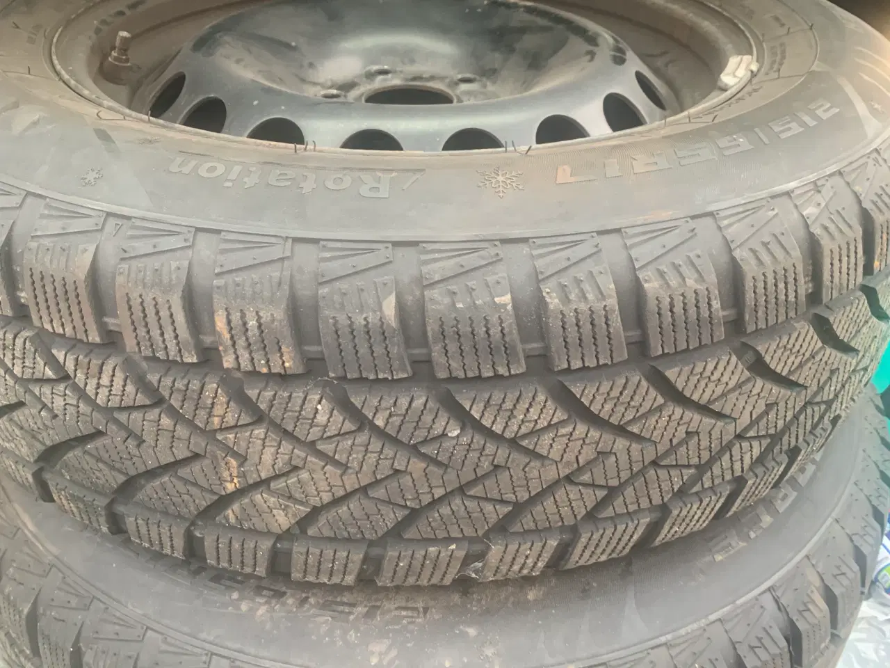 Billede 1 - 4 næste ubrugte vinterdæk med fælge. 