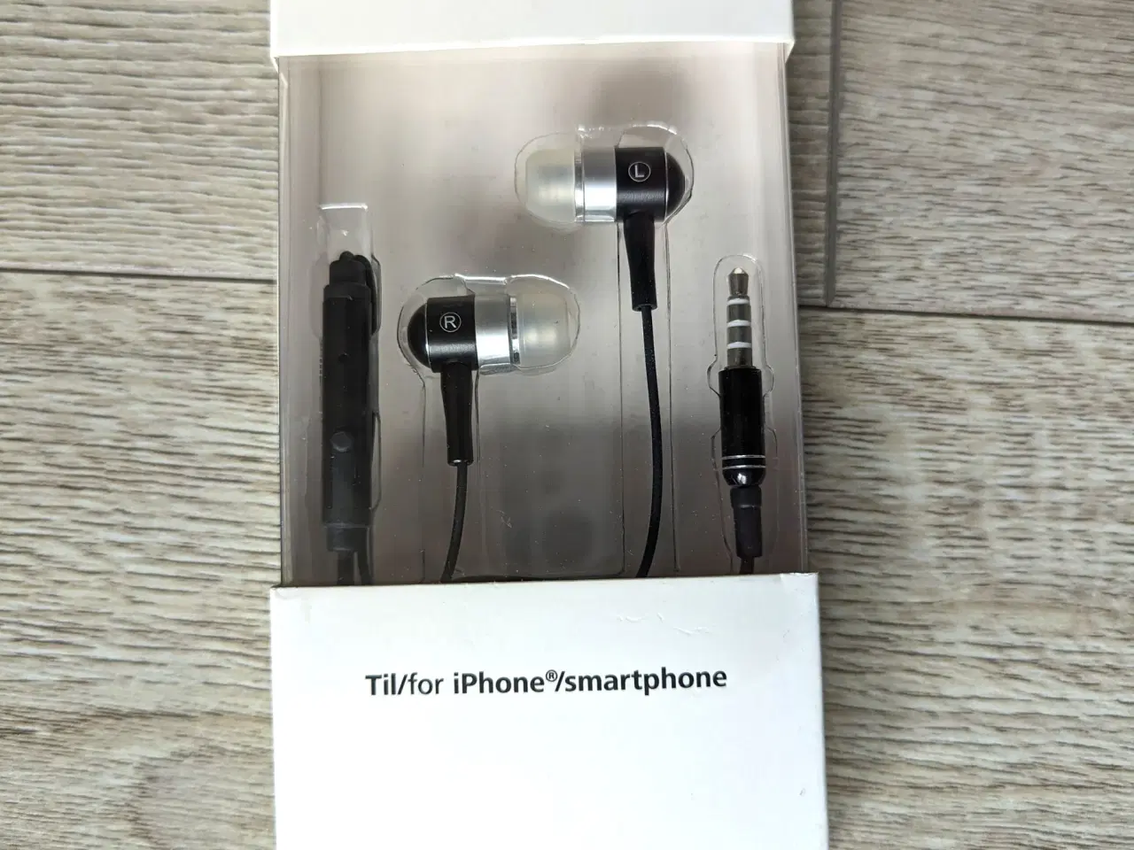 Billede 1 - Høretelefoner med mikrofon til iphone smartphone *