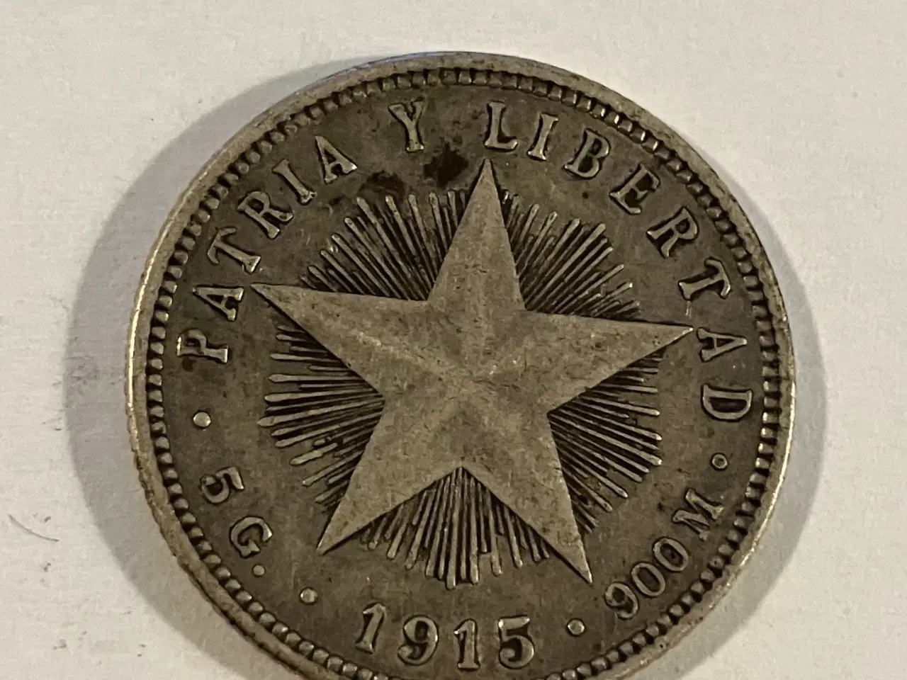 Billede 2 - 20 Centavos 1915 Cuba