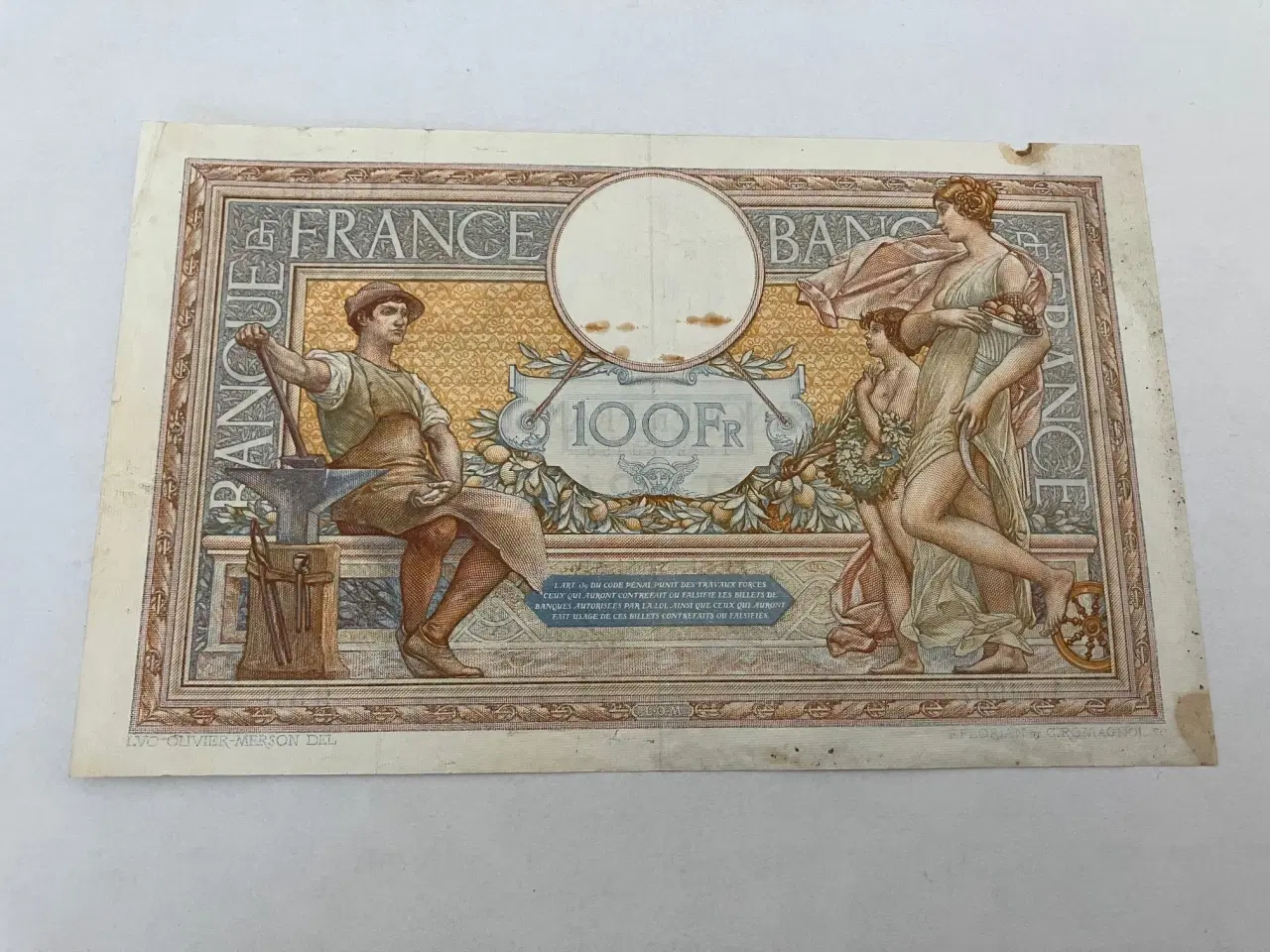 Billede 2 - 100 Francs France 1934