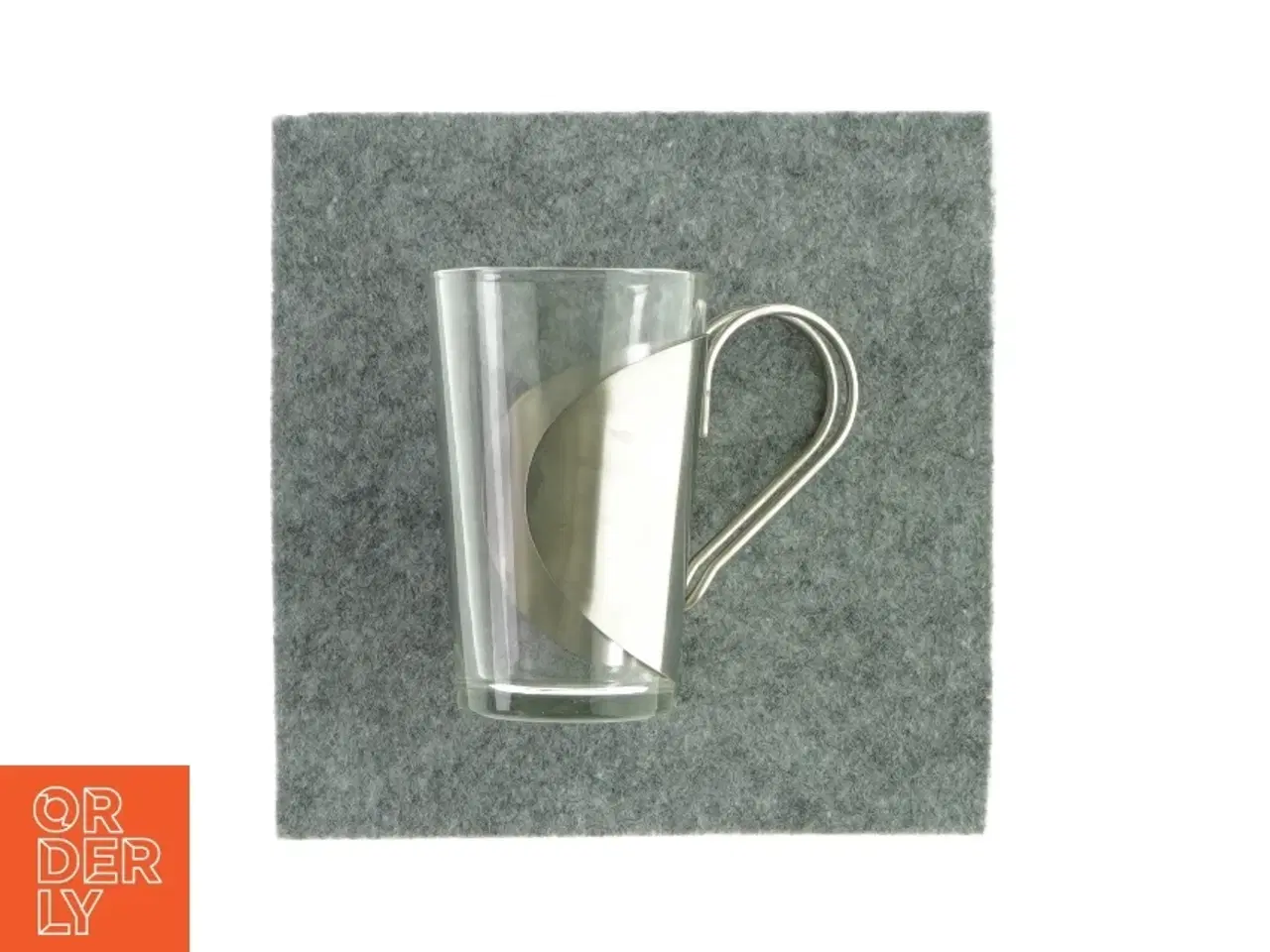 Billede 1 - Glas med metal håndtag