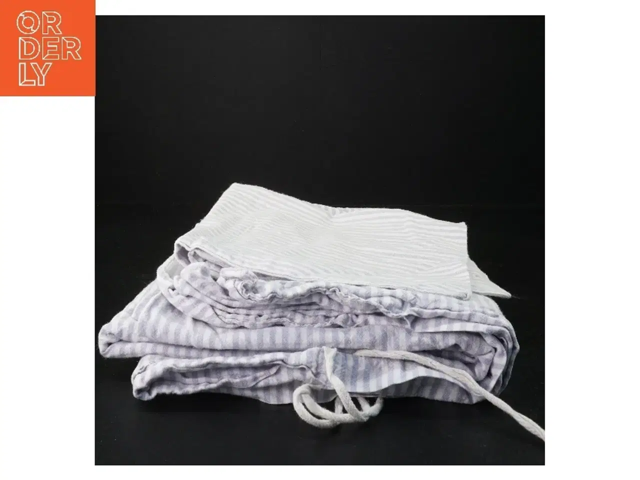 Billede 2 - Stribet sengelinned - junior (str. 98 x 133 cm)