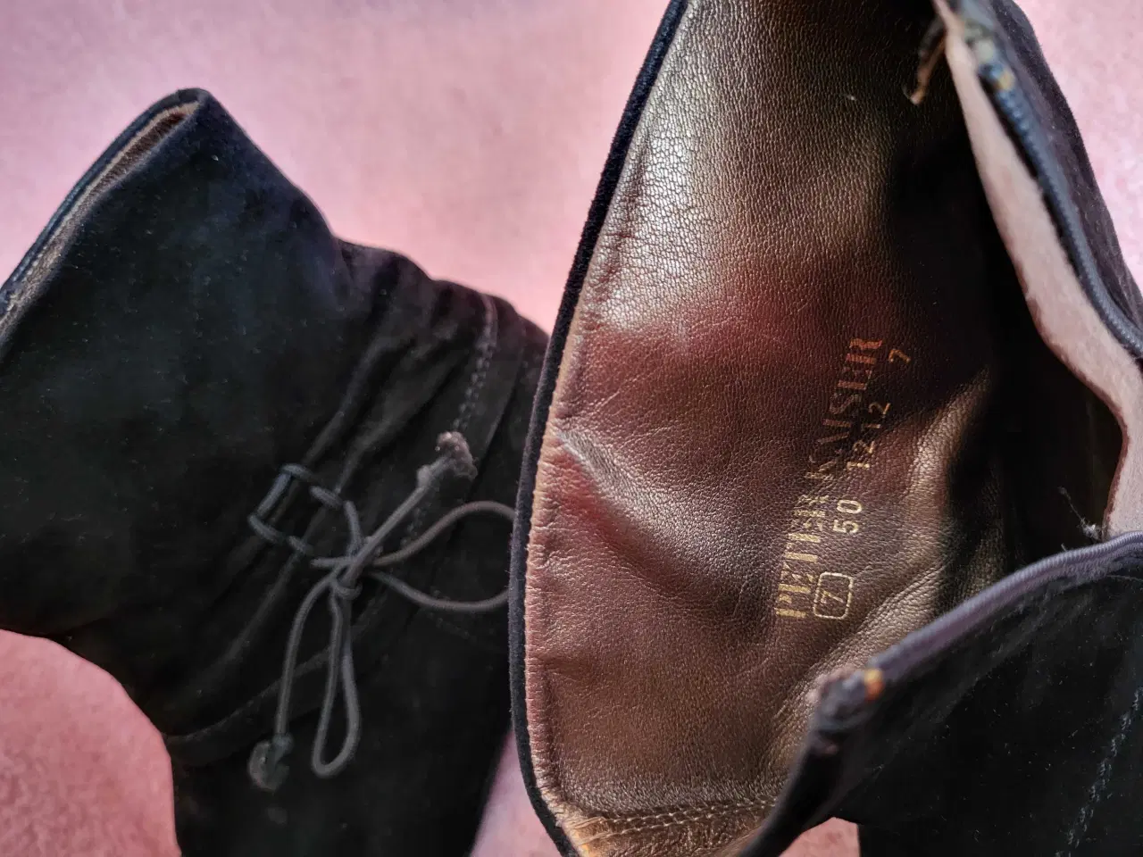 Billede 5 - Peter Kaiser støvletter/støvler i sort ruskind