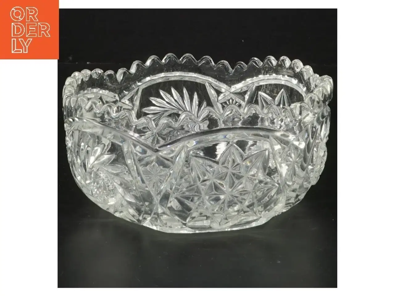 Billede 1 - Dekorativ glasskål (str. Ø 15 cm)