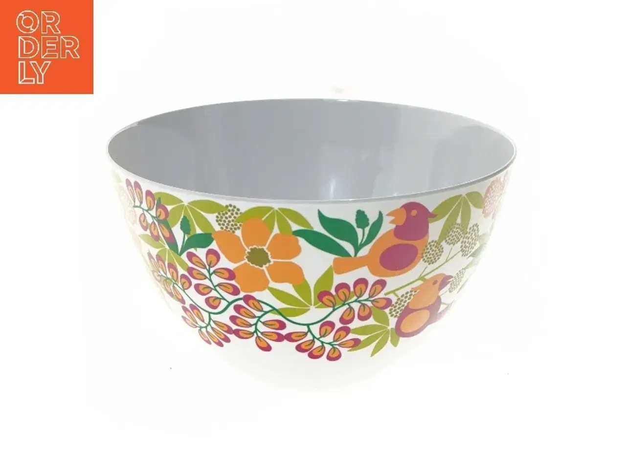 Billede 1 - Skål med blomstermotiv fra Sagaform (str. 25x13 cm)