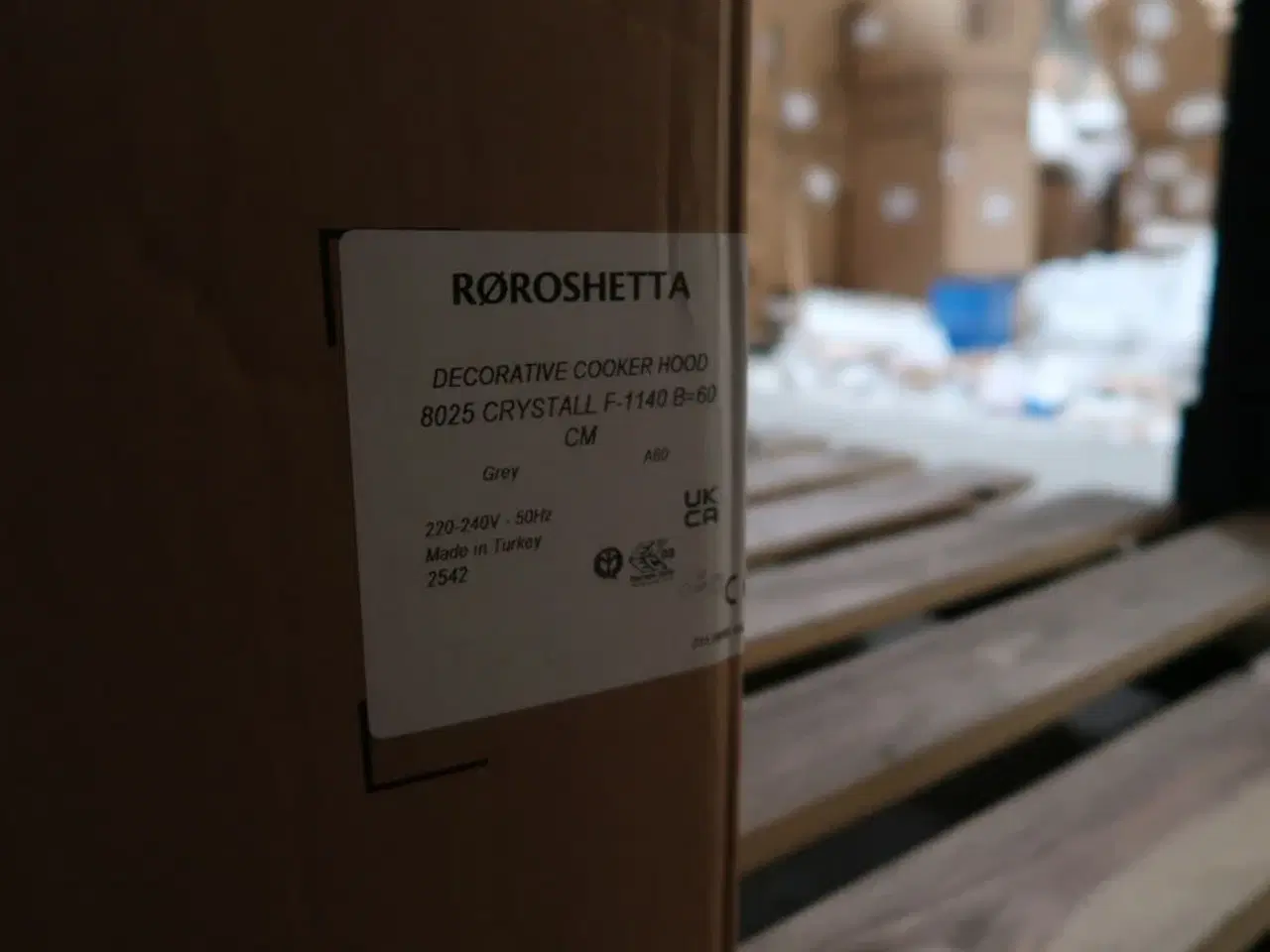 Billede 2 - Emhætte RØROSHETTA 8025 CRYSTALL F-1140