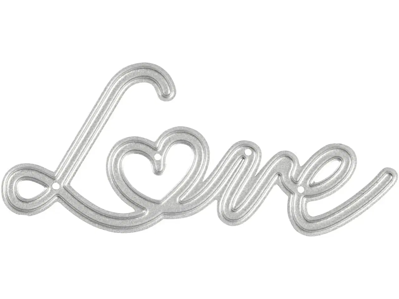 Billede 1 - Skæreskabelon Love 69x30,5 mm - Perfekt til Håndværk