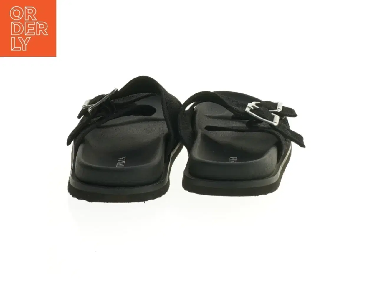 Billede 2 - Sorte slippers med spænder fra Vivala (str. Længde, 28 cm)