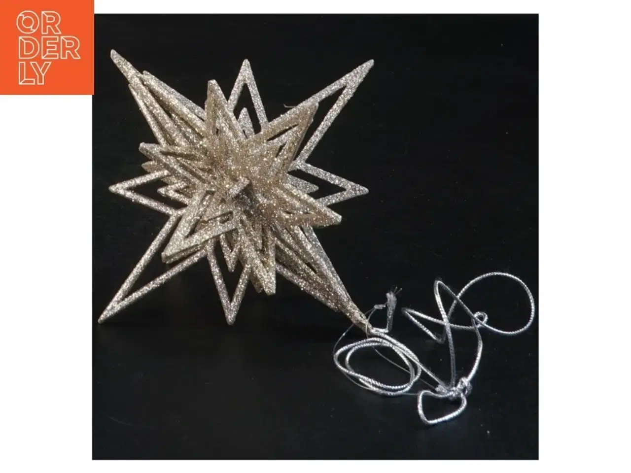 Billede 2 - Glitrende stjernedekorationer (12 stk) (str. 13 cm)