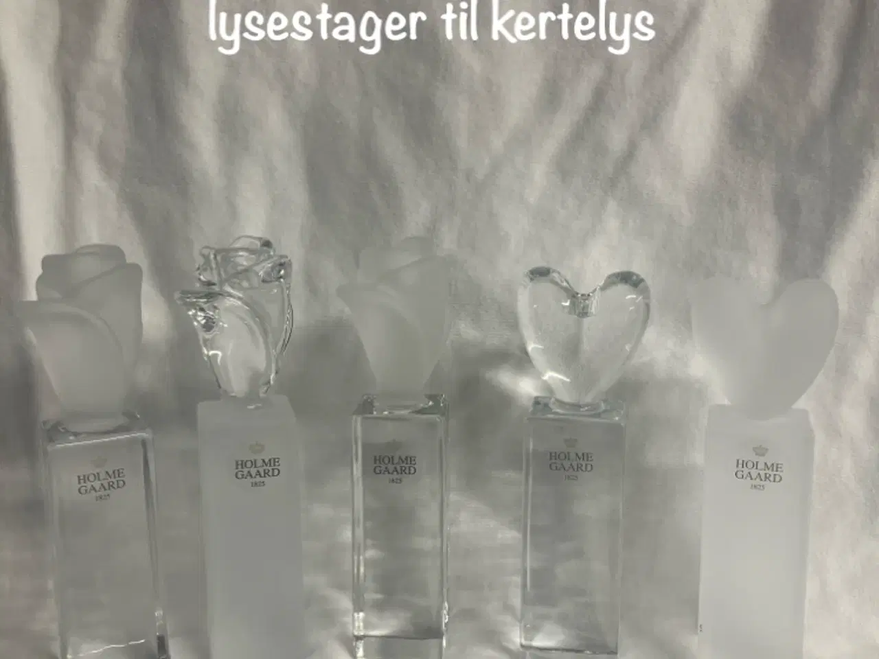 Billede 1 - 5 Holmegaard lysestager