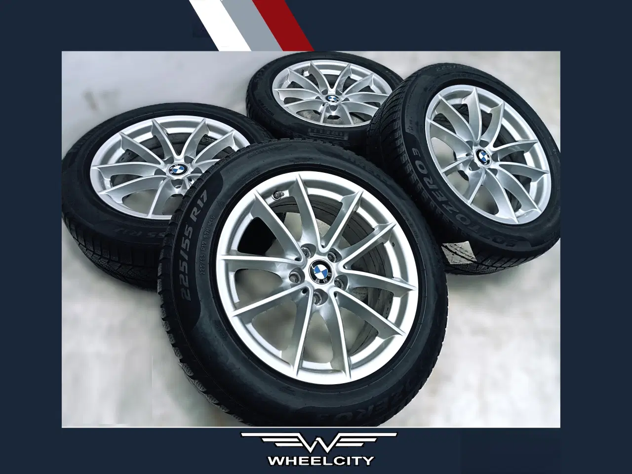 Billede 1 - 5x112 17" ET27 nav 66,6ø BMW vintersæt inkl.TPMS