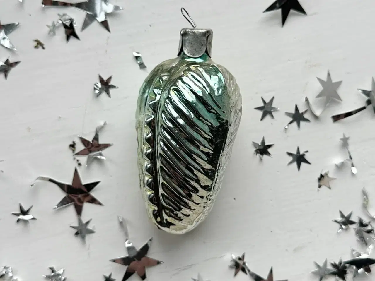 Billede 3 - Vintage julekugle, champagne m farve