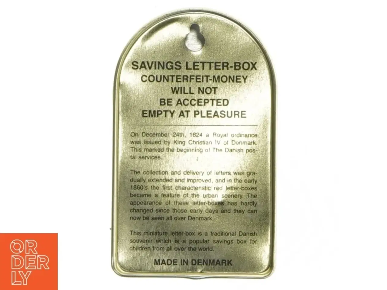 Billede 6 - Metal pengekasse model postkasse (str. 12 cm)