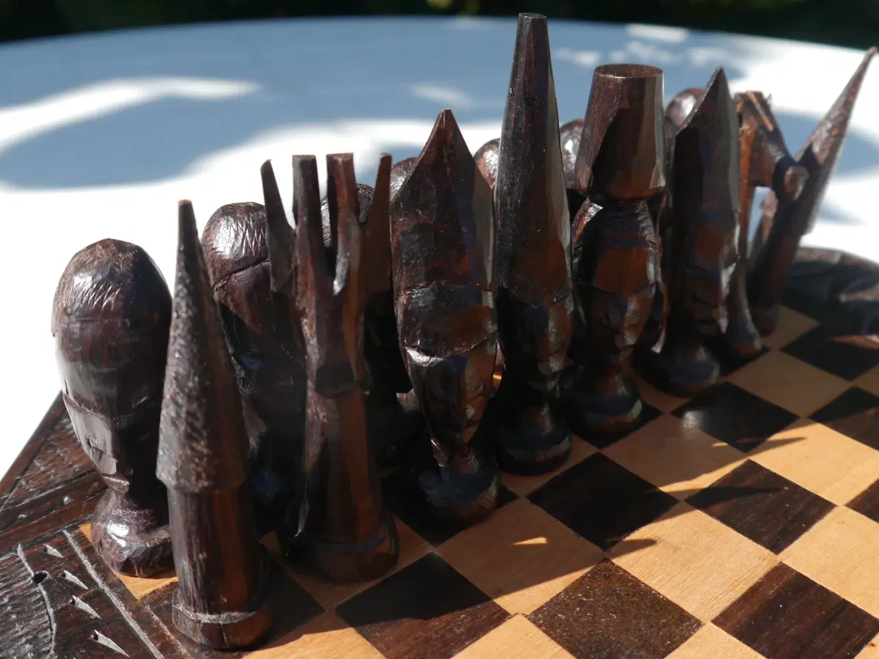 Billede 3 - Afrika skakspil Unikt skakbræt - C