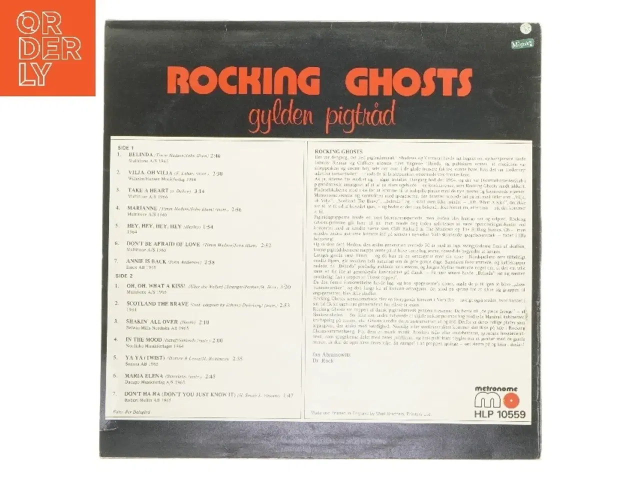 Billede 2 - Rocking Ghosts Gylden Pigtråd vinyl album