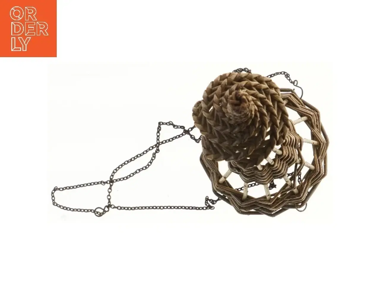 Billede 2 - Håndflettet pilekurv til ophæng (str. 49 cm)