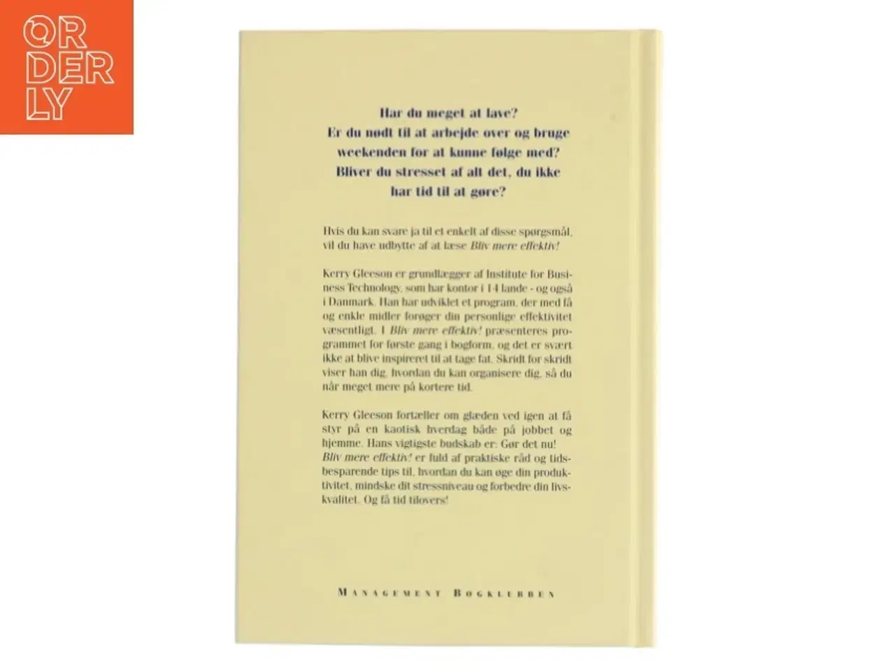 Billede 1 - Bliv Mere Effektiv! af Kerry Gleeson (Bog)