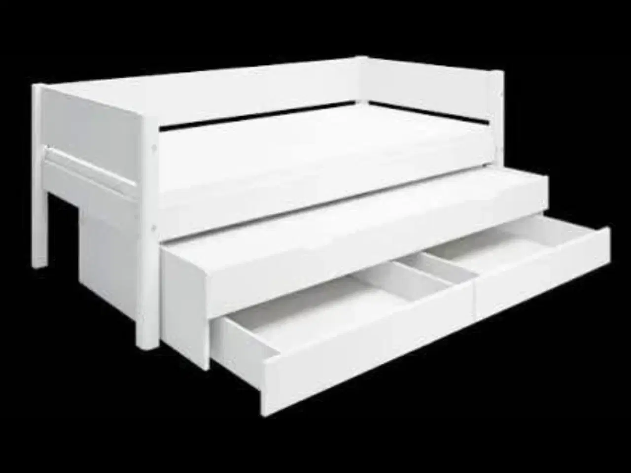 Billede 1 - Halv høj seng med skuffer og ekstra seng 