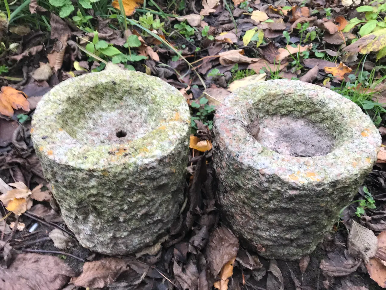Billede 1 - Granit Fuglebad ellers før Planter