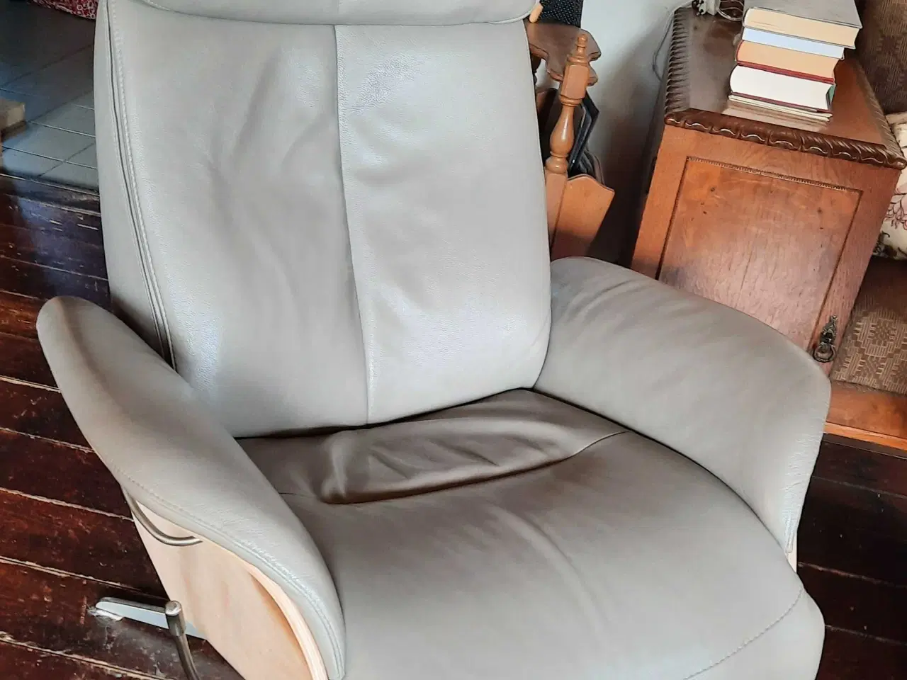 Billede 1 - Lænestole / otiumstole, grå læder