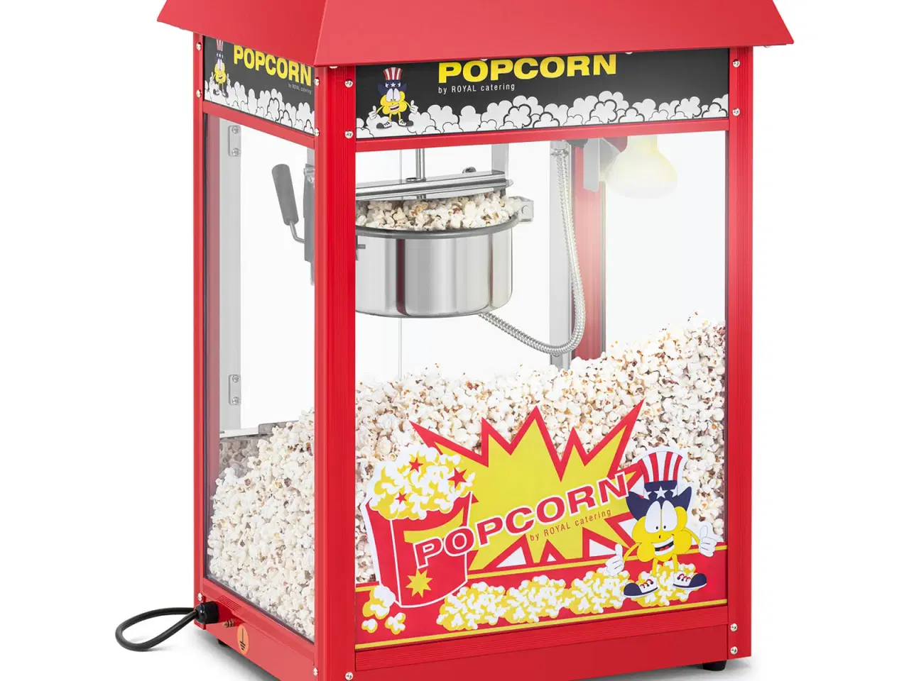 Billede 1 - Popcornmaskine – rødt tag – 230 V